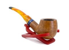 Dapper Half Bent Billiard Briar (Gül Kökü) 9 mm Filtreli El Yapımı Pipo - 2431