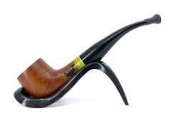 Dapper Half Bent Billiard Briar (Gül Kökü) 9 mm Filtreli El Yapımı Pipo - 2430