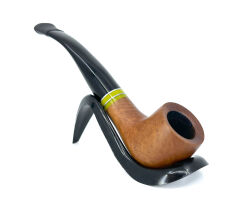 Dapper Half Bent Billiard Briar (Gül Kökü) 9 mm Filtreli El Yapımı Pipo - 2430