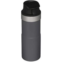 İnce Gövde Classic Trigger-Action Travel Mug 0,35 Litre(12 Oz) - Stanley Klasik Tek El Termos Bardak - Charcoal