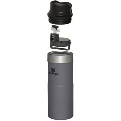 İnce Gövde Classic Trigger-Action Travel Mug 0,35 Litre(12 Oz) - Stanley Klasik Tek El Termos Bardak - Charcoal