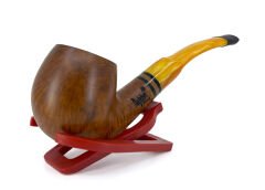Dapper Bent Apple Briar (Gül Kökü) Pipo 9 mm Filtreli El Yapımı - 2420