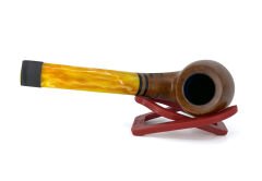 Dapper Bent Apple Briar (Gül Kökü) Pipo 9 mm Filtreli El Yapımı - 2420
