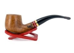 Dapper Bent Apple Briar (Gül Kökü) Pipo 9 mm Filtreli El Yapımı - 2424