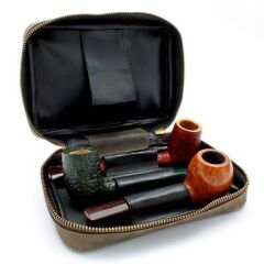 Rattray’s Peat Pipe Bag 3 Taba Deri Pipo Çantası