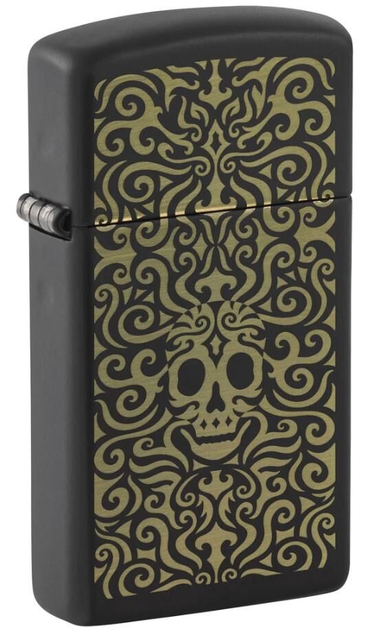 Zippo Slim Skull Filigree Dizayn Çakmak