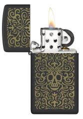 Zippo Slim Skull Filigree Dizayn Çakmak