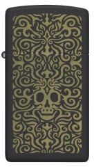 Zippo Slim Skull Filigree Dizayn Çakmak