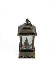 Işıklı ve Müzikli Kar Küresi Dönen Noel Baba