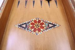 Masif Ahşap Gerçek Sedef Kakmalı El İmalatı Tavla Takımı