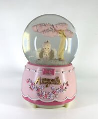 Kar Küresi Işıklı ve Müzikli - Angela