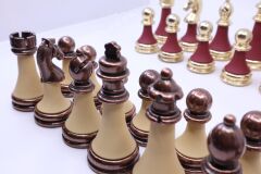 Metal Zamak Alaşım Satranç Taşı Seti