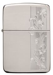 Zippo Herringbone Filigree - Balıksırtı Telkari Saf Gümüş Çakmak