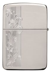 Zippo Herringbone Filigree - Balıksırtı Telkari Saf Gümüş Çakmak