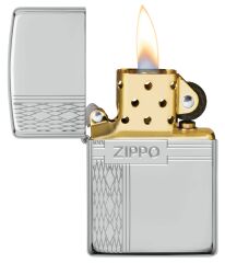 Zippo Diamond - Elmas Dizayn Saf Gümüş Çakmak