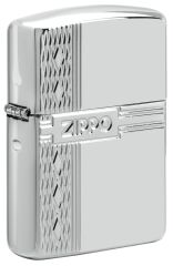 Zippo Diamond - Elmas Dizayn Saf Gümüş Çakmak