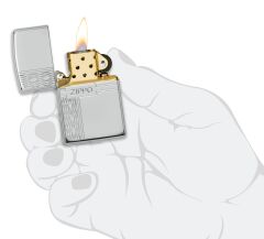 Zippo Diamond - Elmas Dizayn Saf Gümüş Çakmak