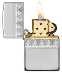 Zippo SS Diamond Pattern - Elmas Deseni Saf Gümüş Çakmak