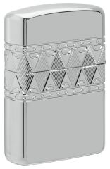 Zippo SS Diamond Pattern - Elmas Deseni Saf Gümüş Çakmak