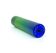 Clipper Özel Kutusunda Metal Çakmak - Yeşil/Mavi Spektrum Parlak