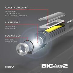 Nebo 6737 Big Larry 2 500 Lümen Fener