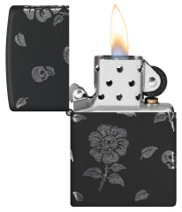 Zippo Flower Skulls Dizayn Çakmak