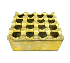 Pirinç Döküm Küllük Kare - 10 cm x 10 cm