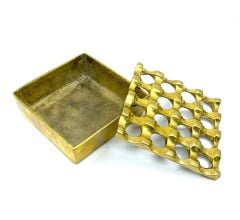 Pirinç Döküm Küllük Kare - 10 cm x 10 cm