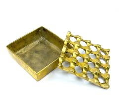 Pirinç Döküm Küllük Kare - 10 cm x 10 cm