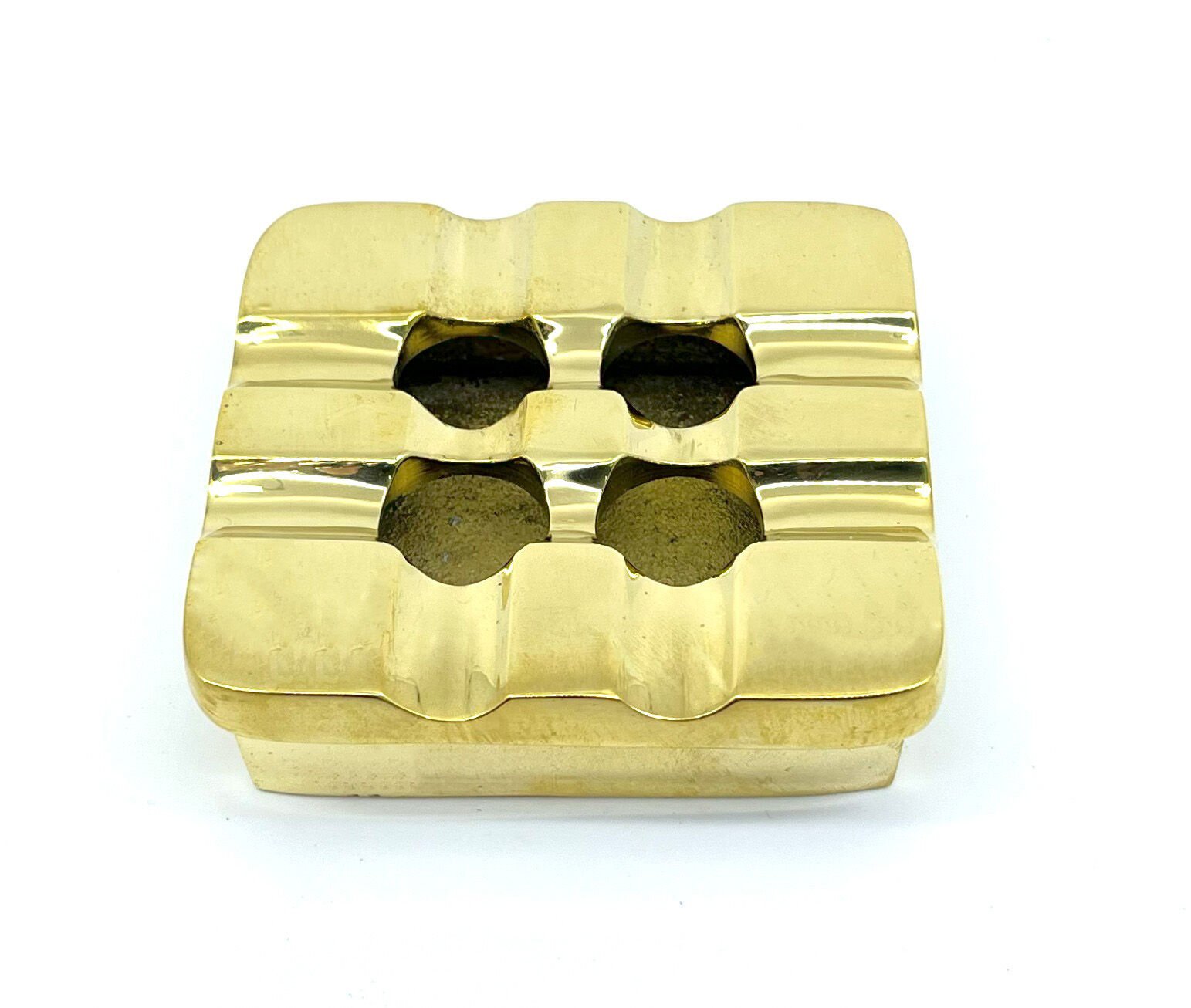 Pirinç Döküm Küllük Kare - 10 cm x 10 cm