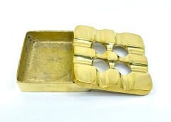 Pirinç Döküm Küllük Kare - 10 cm x 10 cm