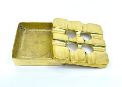 Pirinç Döküm Küllük Kare - 10 cm x 10 cm