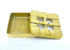 Pirinç Döküm Küllük Kare - 10 cm x 10 cm