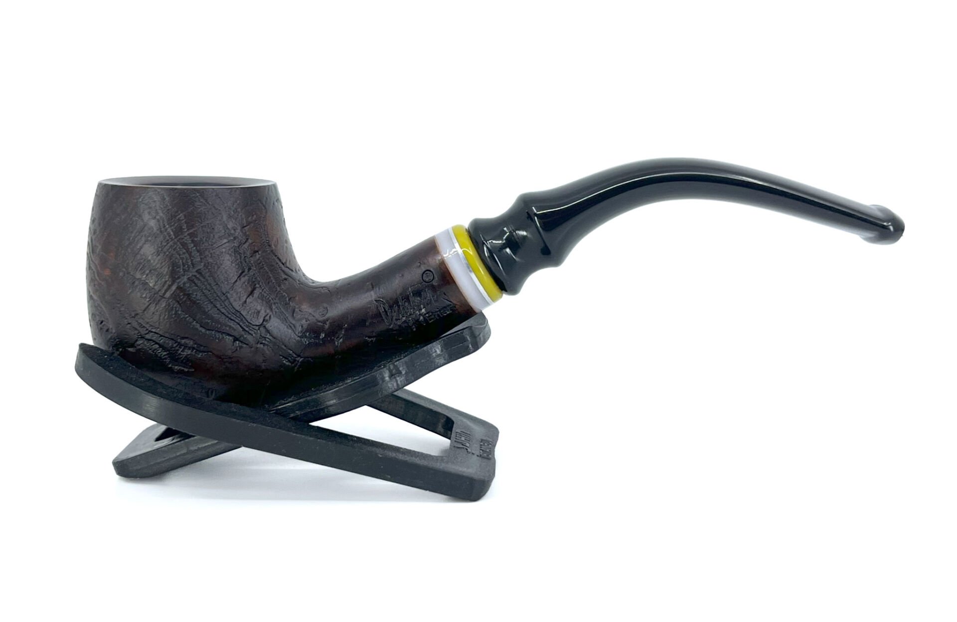 Dapper Bent Apple Briar (Gül Kökü) Pipo 9 mm Filtreli El Yapımı Pipo - 2423
