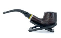 Dapper Bent Apple Briar (Gül Kökü) Pipo 9 mm Filtreli El Yapımı Pipo - 2423