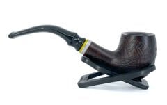 Dapper Bent Apple Briar (Gül Kökü) Pipo 9 mm Filtreli El Yapımı Pipo - 2423