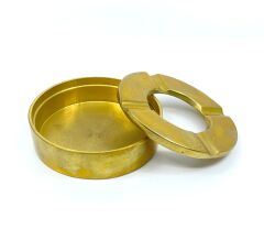 Pirinç Döküm Küllük Yuvarlak 9 cm