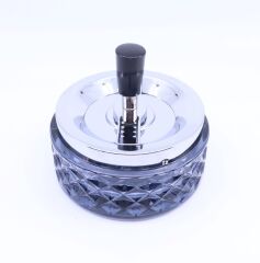 Hauser Bas-Çevir Cam Küllük - Füme