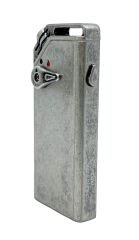 Zenit İkili Alev Sistemli (Jet ve Mum Alev) Metal Puro ve Sigara Çakmağı (Şık Hediyelik Kutulu) - Eskitme Gri