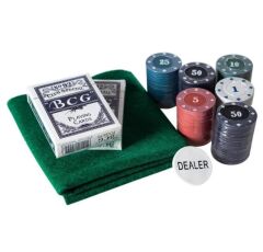 Poker Oyun Seti 120 Parça Metal Kutulu