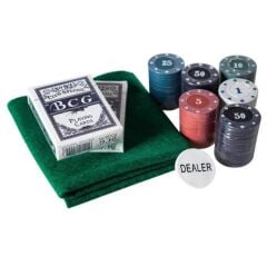 Poker Oyun Seti 120 Parça Metal Kutulu