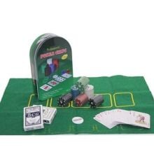 Poker Oyun Seti 120 Parça Metal Kutulu