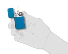 Zippo Slim High Polish Blue Çakmak