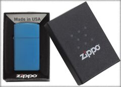 Zippo Slim High Polish Blue Çakmak
