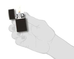 Zippo Slim High Polish Black Çakmak