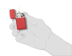 Zippo Slim Red Matte Çakmak