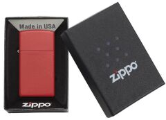 Zippo Slim Red Matte Çakmak