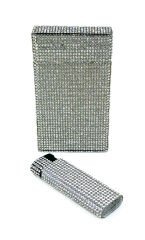 Swaroski Taşlı Tabaka ve Mum Alev Çakmak