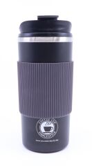 Çift Katmanlı Paslanmaz Çelik Sızdırmaz Termos Bardak 500 Ml Kupa - Siyah