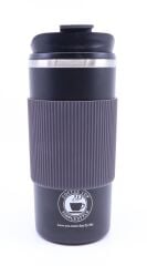 Çift Katmanlı Paslanmaz Çelik Sızdırmaz Termos Bardak 500 Ml Kupa - Siyah